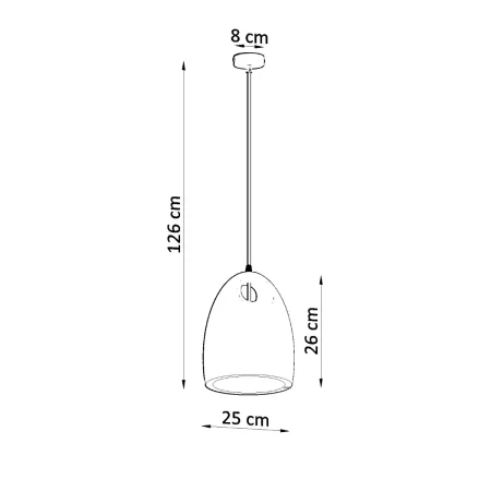Lampa wisząca ceramiczna BUKANO SL.0842 - Sollux