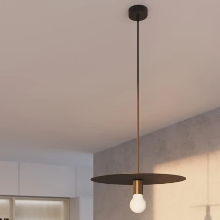 Lampa wisząca FLAVIO czarna SL.0853 - Sollux