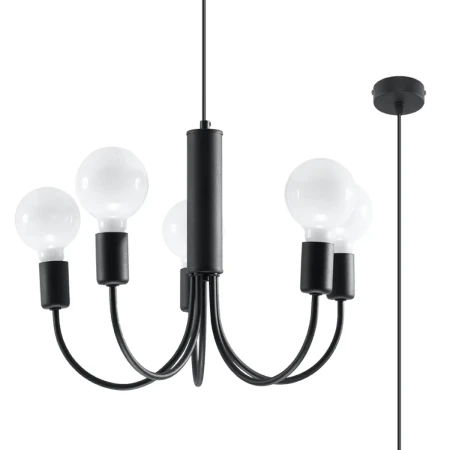 Żyrandol PICCOLO 5 czarny SL.0855 - Sollux