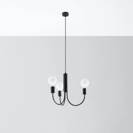 Żyrandol PICCOLO 3 czarny SL.0856 - Sollux