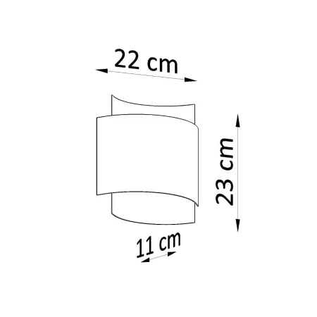Kinkiet IMPACT biały SL.0857 - Sollux