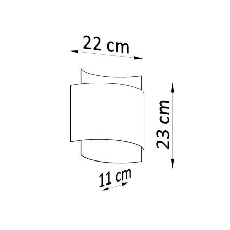 Kinkiet IMPACT czarny SL.0858 - Sollux