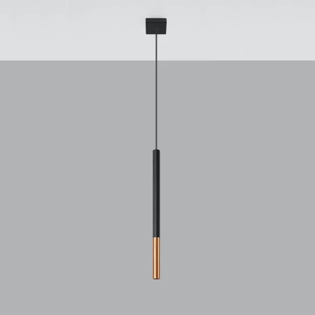 Lampa wisząca MOZAICA 1 czarny/miedź SL.0888 - Sollux