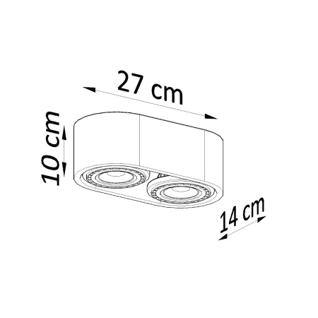 Plafon BASIC 2 naturalne drewno SL.0914 - Sollux