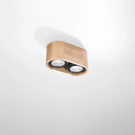 Plafon BASIC 2 naturalne drewno SL.0914 - Sollux