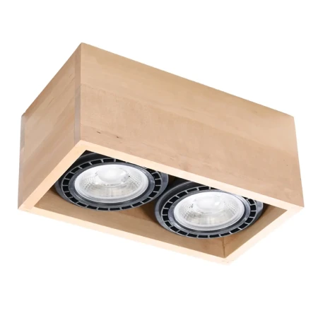 Plafon QUATRO 2 naturalne drewno SL.0916 - Sollux