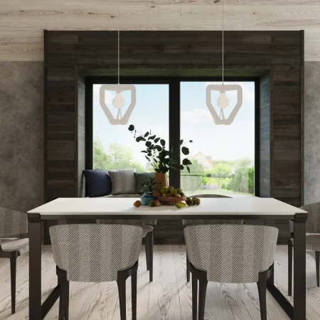 Lampa wisząca TRES biała SL.0929 - Sollux