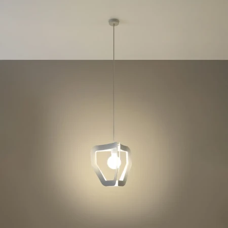 Lampa wisząca TRES biała SL.0929 - Sollux