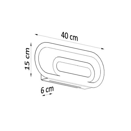 Kinkiet SACCON biały SL.0931 - Sollux