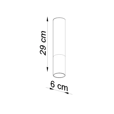 Plafon LOOPEZ czarny/złoty SL.0951 - Sollux