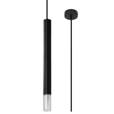 Lampa wisząca WEZYR 1 czarna SL.0960 - Sollux