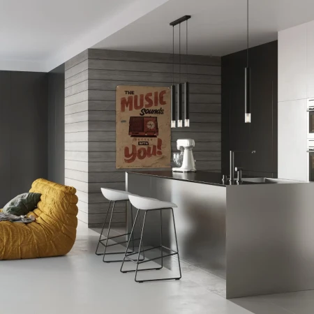 Lampa wisząca WEZYR 2 czarna SL.0961 - Sollux