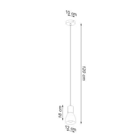 Lampa wisząca QUBIC czarna SL.0963 - Sollux