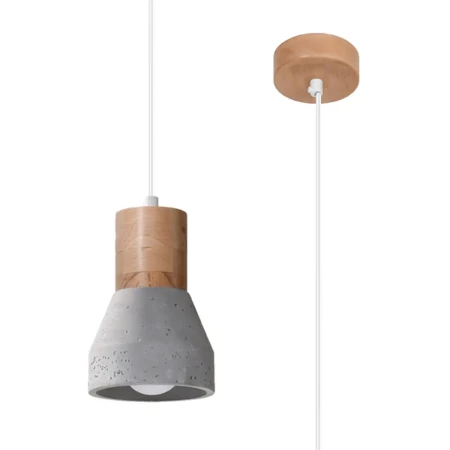 Lampa wisząca QUBIC szara SL.0964 - Sollux