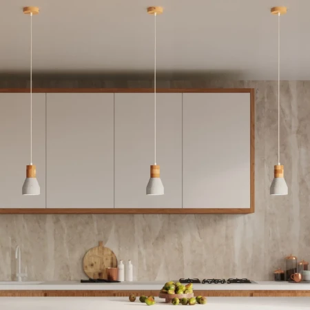 Lampa wisząca QUBIC szara SL.0964 - Sollux