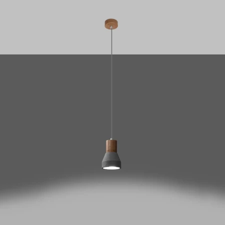 Lampa wisząca QUBIC szara SL.0964 - Sollux