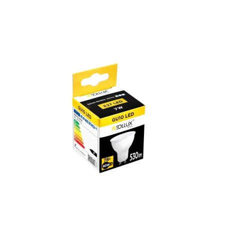 Żarówka LED GU10 4000K 7W 530lm SL.0973 - Sollux