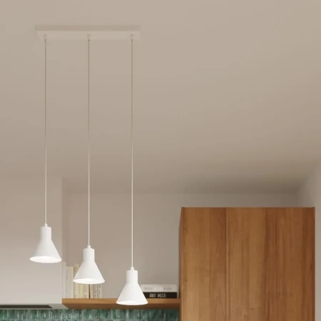 Lampa wisząca TALEJA 3 biała [E27] SL.0984 - Sollux