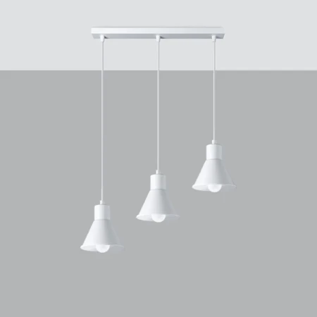 Lampa wisząca TALEJA 3 biała [E27] SL.0984 - Sollux