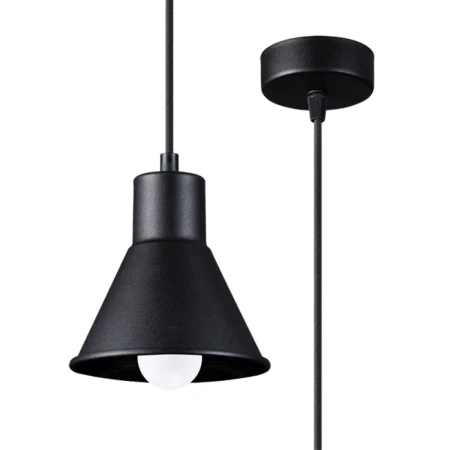 Lampa wisząca TALEJA 1 czarna [E27] SL.0985 - Sollux