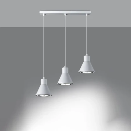 Lampa wisząca TAZILA 3 biała [ES111] SL.0988 - Sollux