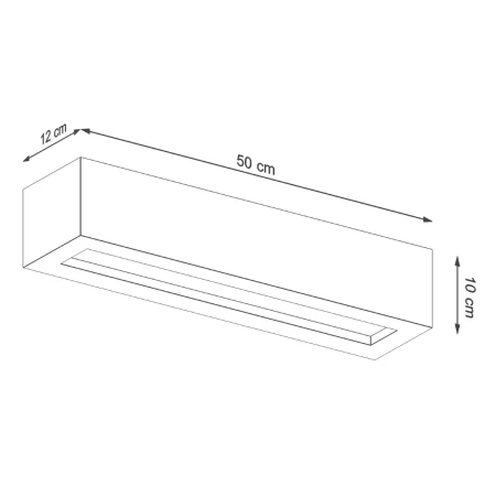 Kinkiet VEGA 50 beton SL.0993 - Sollux
