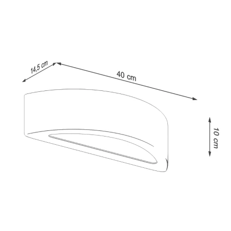 Kinkiet ATENA beton SL.0994 - Sollux