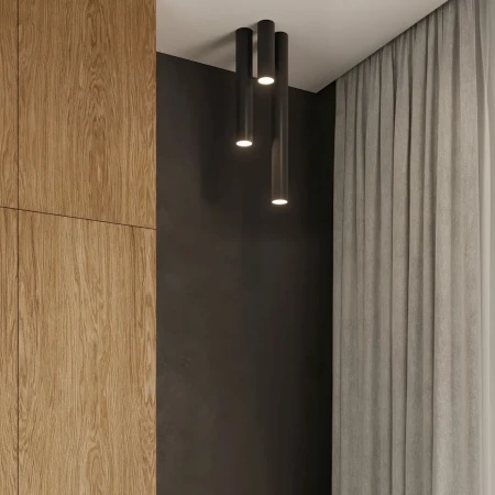 Plafon LAGOS 60 czarny SL.1003 - Sollux