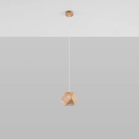 Lampa wisząca WOODY naturalne drewno SL.1011 - Sollux