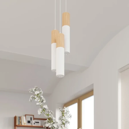 Lampa wisząca PABLO 3P biała SL.1013 - Sollux