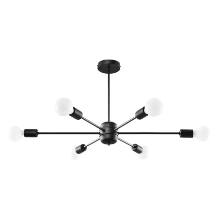 Żyrandol LANGO 6 czarny SL.1023 - Sollux
