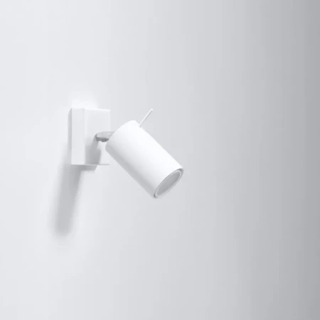 Kinkiet RING biały z włącznikiem SL.1024 - Sollux