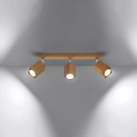 Plafon KEKE 3 dąb SL.1037 - Sollux