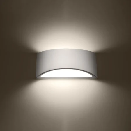 Kinkiet lakierowany VIXEN biały połysk SL.1048 - Sollux