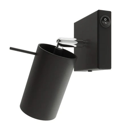 Kinkiet RING czarny z włącznikiem SL.1049 - Sollux