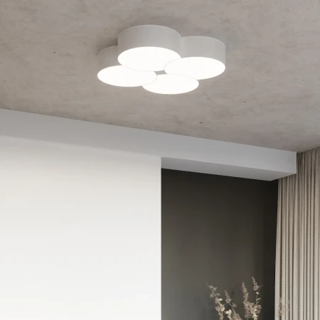 Plafon CIRCLE 4 biały SL.1053 - Sollux