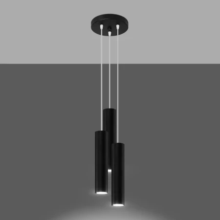 Lampa wisząca LAGOS 3P czarny SL.1079 - Sollux