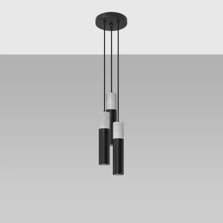 Lampa wisząca BORGIO 3P czarny SL.1081 - Sollux