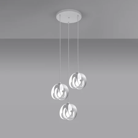 Lampa wisząca TULOS 3P biała SL.1084 - Sollux