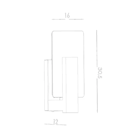Kinkiet LAPPO wenge SL.1096 - Sollux