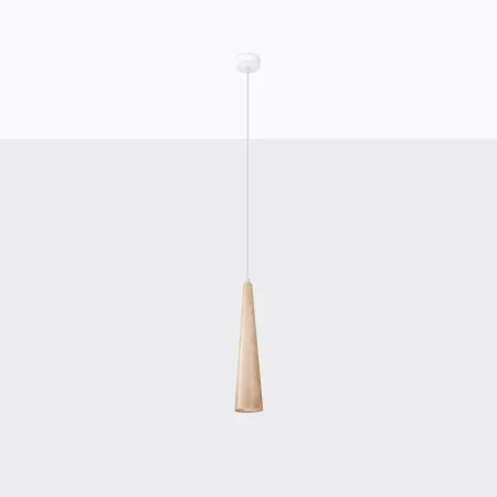 Lampa wisząca SULA 1 naturalne drewno SL.1100 - Sollux