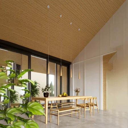 Lampa wisząca SULA 3P naturalne drewno SL.1101 - Sollux