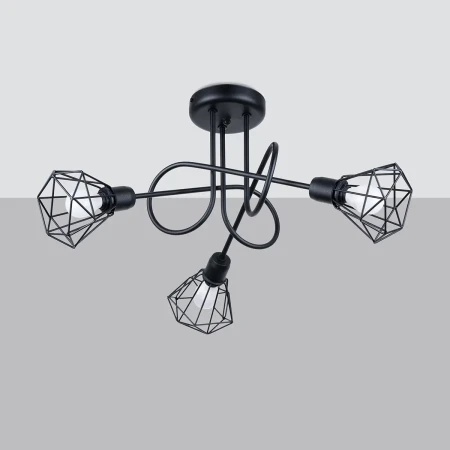 Żyrandol ARTEMIS 3S czarny SL.1109 - Sollux