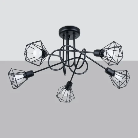 Żyrandol ARTEMIS 5S czarny SL.1110 - Sollux