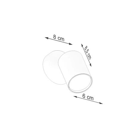 Kinkiet LEMMI 1 czarny SL.1126 - Sollux