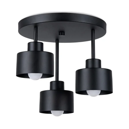 Plafon SAVAR 3 czarny SL.1131 - Sollux