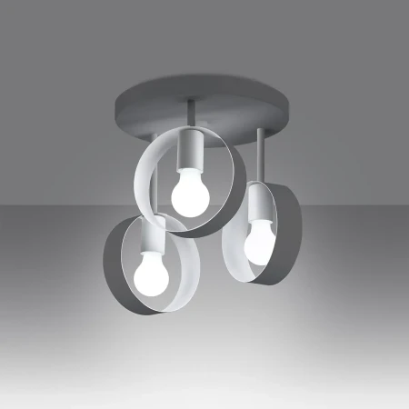 Plafon TITRAN 3 biały SL.1136 - Sollux