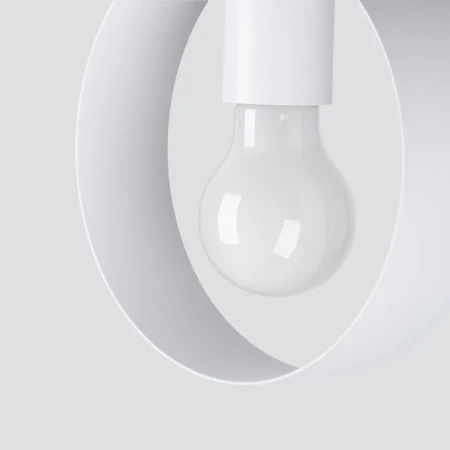 Lampa wisząca TITRAN 1 biała SL.1137 - Sollux