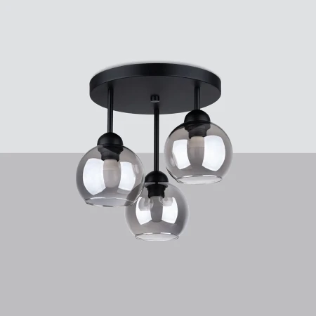 Żyrandol ALINO 3 czarny SL.1140 - Sollux