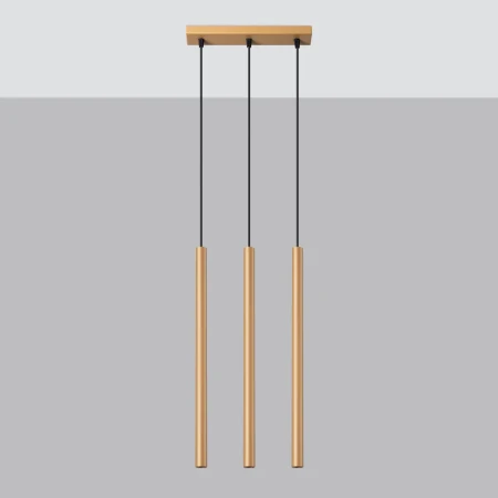 Lampa wisząca PASTELO 3L złota SL.1171 - Sollux